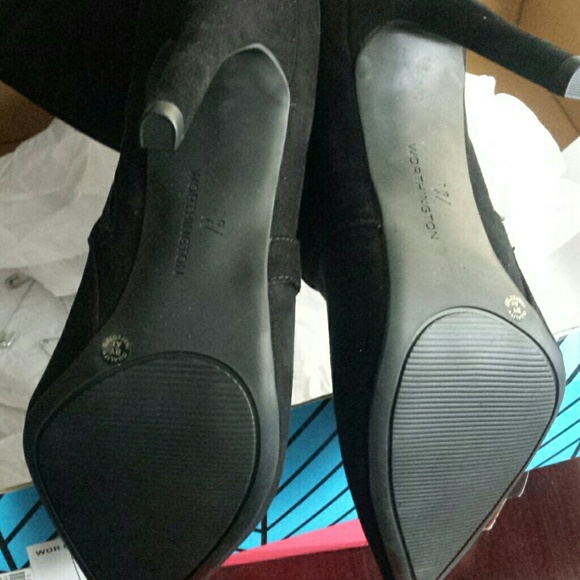 BLACK SUEDE over the knee boots - Picture 7 of 10